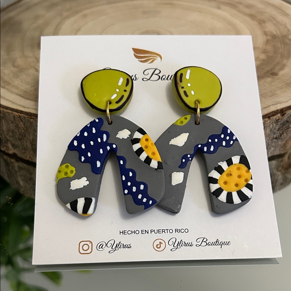 Artistic Multicolor Earrings by